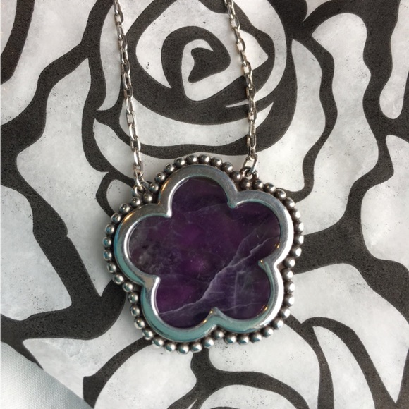 Amethyst Twinkle La Flor Necklace Brighton NWT - Picture 4 of 6